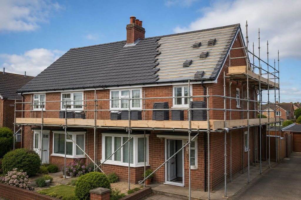 replacing roof with concrete tiles in uk